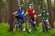 Family biking