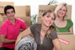 Young people moving house