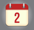 Vector calendar app icon