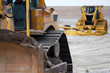 Digger or Bulldozer at work site