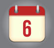Vector calendar app icon