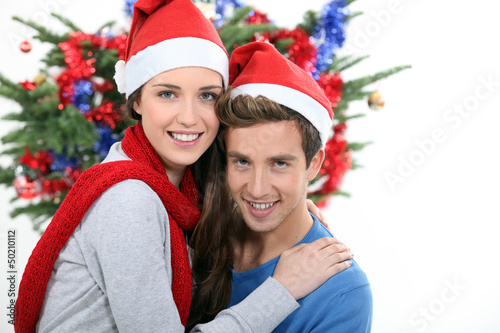 Photo: Couple at Christmas Couple at Christmas