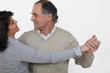 Senior couple dancing
