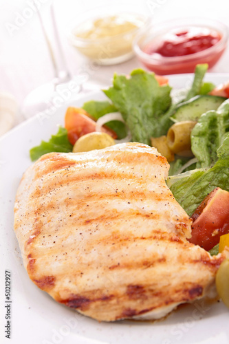 Photo: grilled chicken breast grilled chicken breast