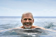 Foto: Elderly man swimming Elderly man swimming