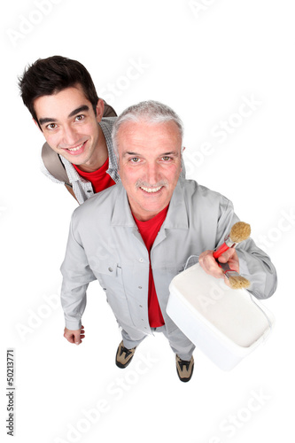 Photo: Decorating duo Decorating duo