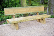 Holz Sitzbank im Wald