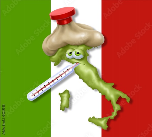Illustration: italia in crisi italia in crisi