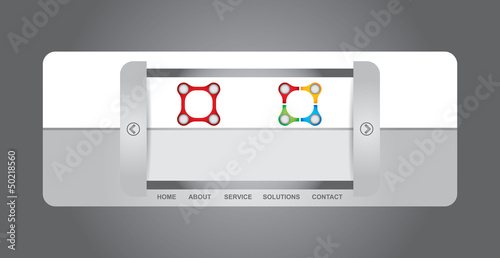 Vector: Web site template Web site template
