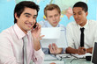 Businessmen in a training