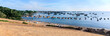 Beautiful seascape with a lot of boat