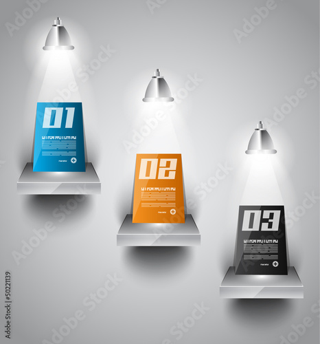 Vector: Infographic design template with paper tags. Infographic design template with paper tags.