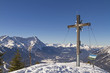 Gipfelkreuz mit Zugspitze