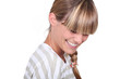 Attractive blonde with fringe