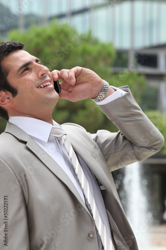 Photo: worker on the phone worker on the phone