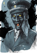 German officer from the Crypt - An hand drawing
