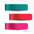 Set of bookmarks, stickers, labels, tags. Vector template for in