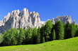 Dolomite peaks, Rosengarten,Val di Fassa, Italy Alps