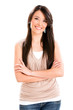 Casual woman smiling