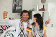 German couple celebrating win