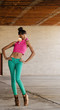Full length photo of African American model