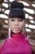Beautiful exotic African American young woman