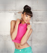 Beautiful exotic young woman