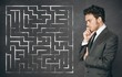 Businessman seek the solution