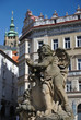 Detail column Holy Trinity in Prague