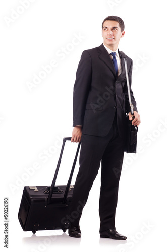 Photo: Young businessman during business trip Young businessman during business trip