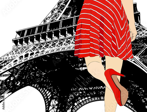 Illustration: Girl in Paris Girl in Paris