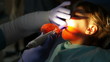 little girl in the dentist