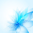Vector: vector background with blue Flower vector background with blue Flower