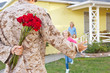 Family Welcoming Husband Home ...