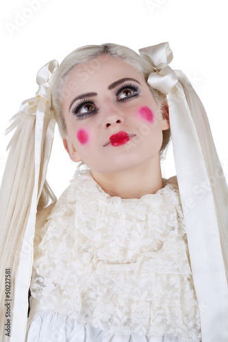 Photo: Girl with a dolly makeup Girl with a dolly makeup