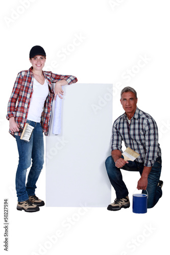 Photo: Wallpapering Wallpapering