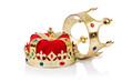 King crown isolated on white