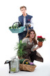 Foto: Portrait of a farmer and a florist Portrait of a farmer and a florist