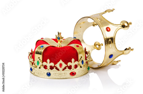 Photo: King crown isolated on white King crown isolated on white
