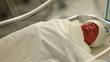 newborn in hospital room