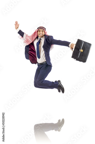 Photo: Arab businessman isolated on the white Arab businessman isolated on the white