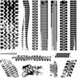 Set of tire tracks eps 10