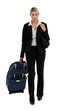 Woman going on a business trip