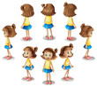 A girl forming a circle