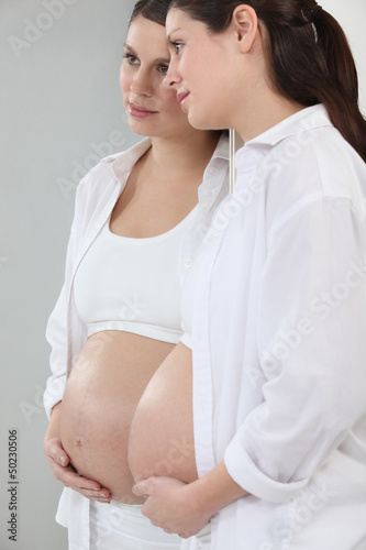 Photo: Pregnant brunette. Pregnant brunette.