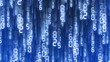 falling numbers, seamless looped animation