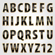 black golden font