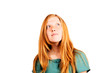 red-haired woman portrait