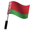 Flagge Weißrussland wehend
