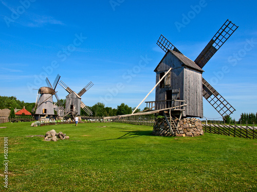 Photo: Old wooden windmills Old wooden windmills